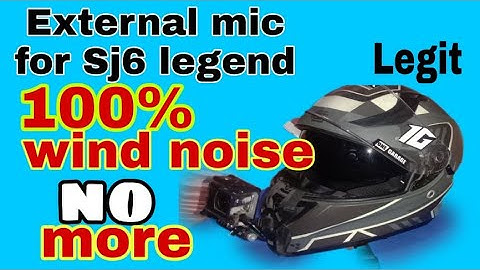 SJCAM external mic for sj6 legend.No more wind noise.100% LEgit.PRoblem solved!!
