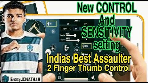 TSM Entity JONATHAN 2 Finger Thumb Player New CONTROL And SENSITIVITY setting 🔥🔥🔥 |  PUBG loverz