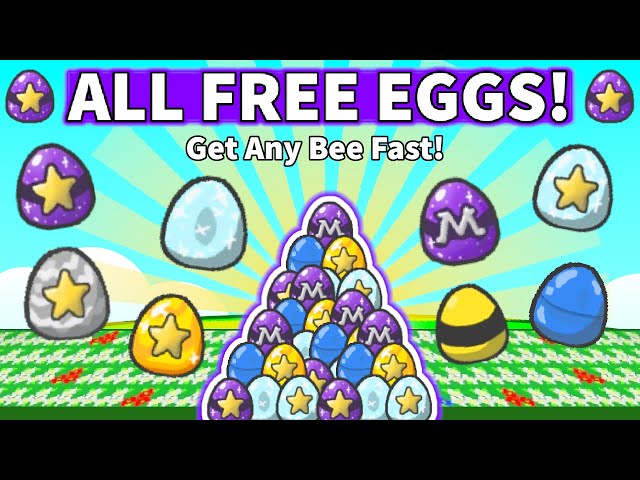🥚 How to Get All Eggs Fast in Bee Swarm Simulator 2024! class=