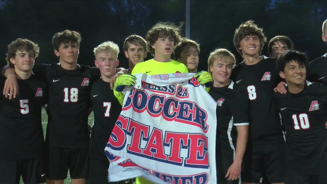 Assumption Rockets Soccer Assumption boys soccer heading to state - YouTube