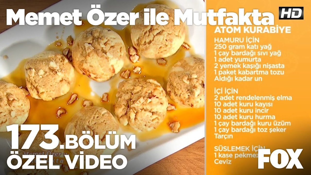 atom kurabiye memet ozer ile mutfakta 173 bolum youtube