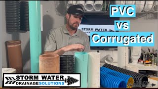 PVC vs Corrugated Pipe - The Real Truth - Yard Drainage