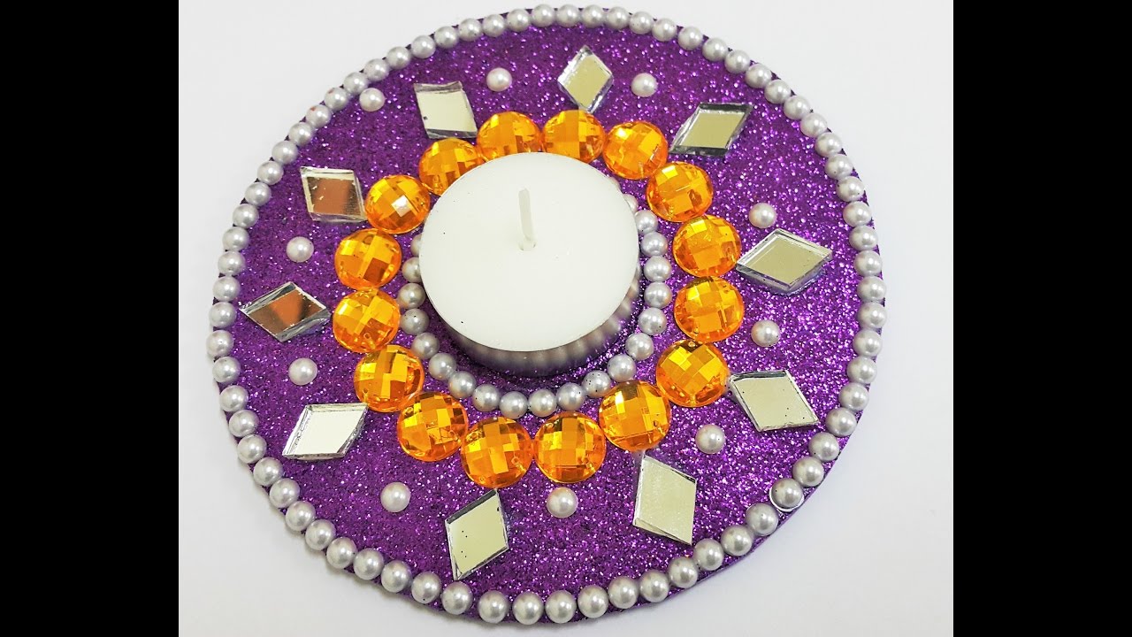 How to make a Candle stand with a Old CD/DVD