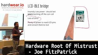 Details hardwear.io 2017:- Hardware Root Of Mistrust by Joe FitzPatrick News