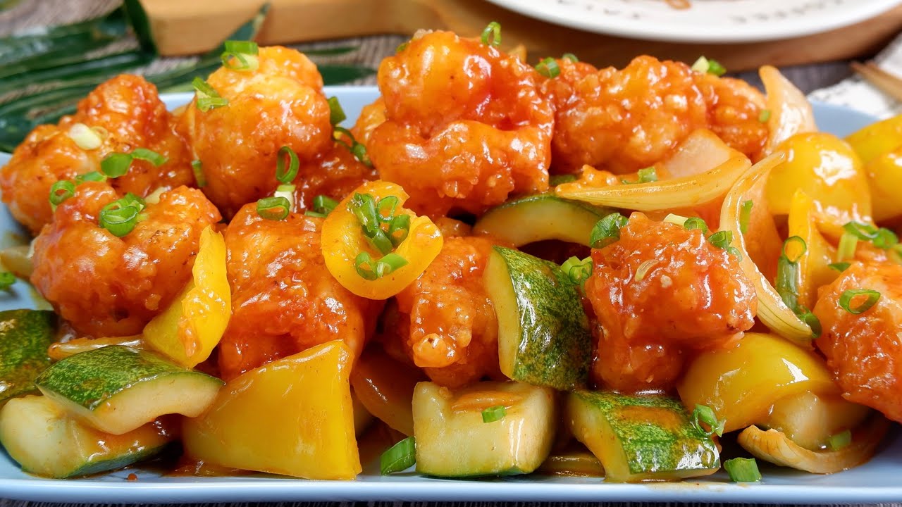Made with Basic Ingredients! Super Yummy Sweet & Sour Shrimp 酸甜虾球 Chinese Crispy Prawn Recipe