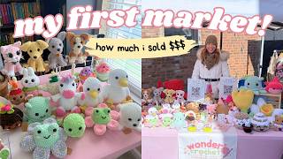 My First Crochet Market! What Sold   How Much I Made