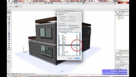 ArchiCAD 2D Partial Structure Display