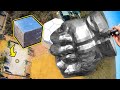 660lbs Steel Fist Vs. UNBREAKABLE 4” Tungsten Cube From 45m!
