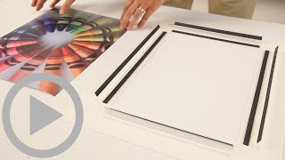Demo of Slide in Frames with Matboard - How to add Printed Graphics