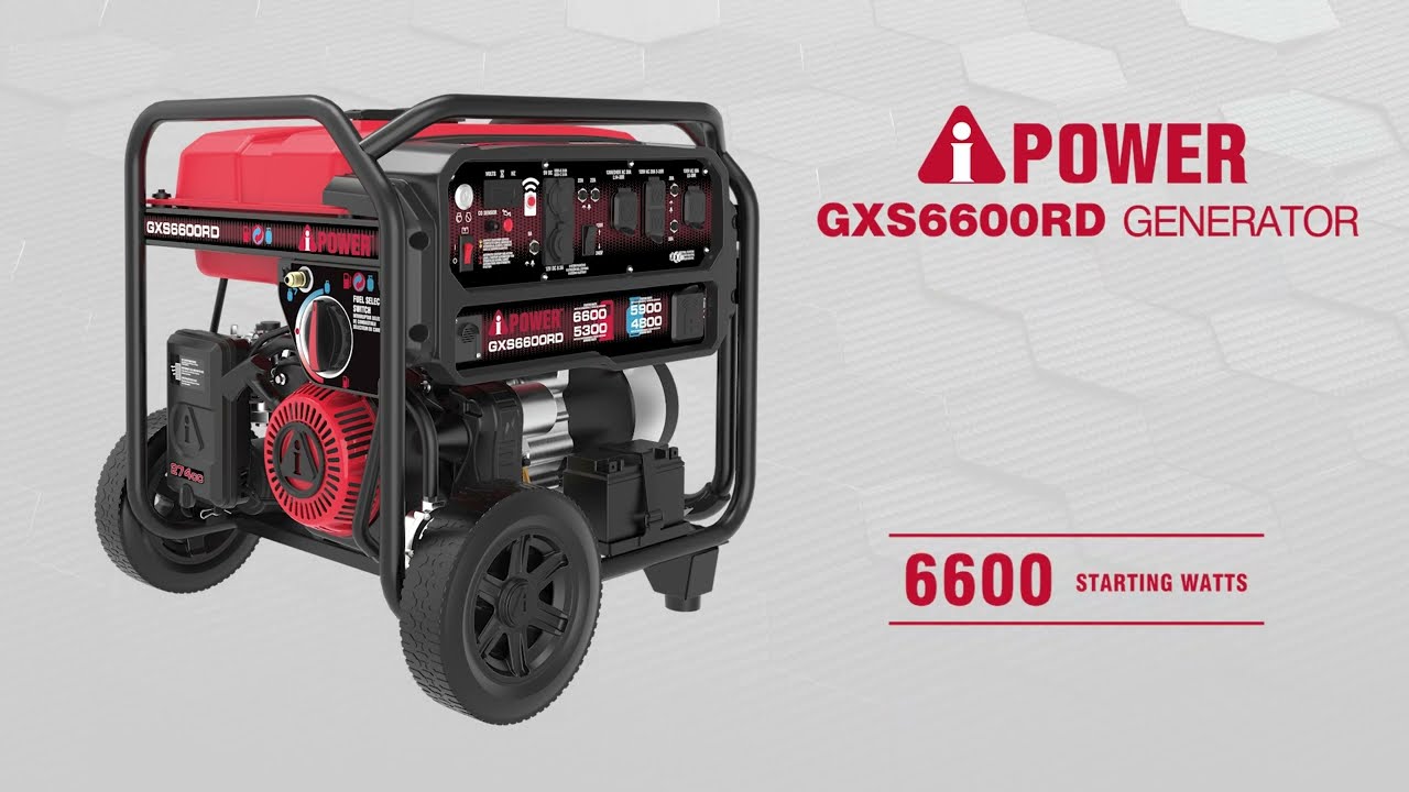GXS6600RD Remote Dual Fuel Portable Generator – AiPower Corp.