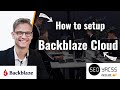 How to setup Backblaze cloud account