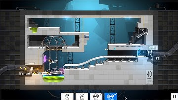 Bridge Constructor Portal Level 40 Solution 2