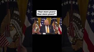 Watch the audience at Trump’s Black History Month event chant, “Four more years! Four more years!”