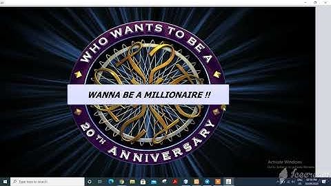 Wanna be a Millionaire ! | AUST | CSE 2100 Term Project | JAVA GUI Swing Project