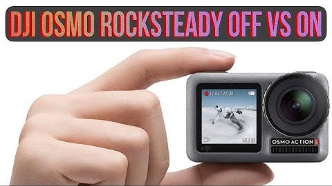 DJI Osmo Rocksteady option Off vs On