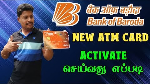 Bank of Baroda New ATM Card Activate Tamil | BOB New ATM Card Pin Generation Tamil | Star online