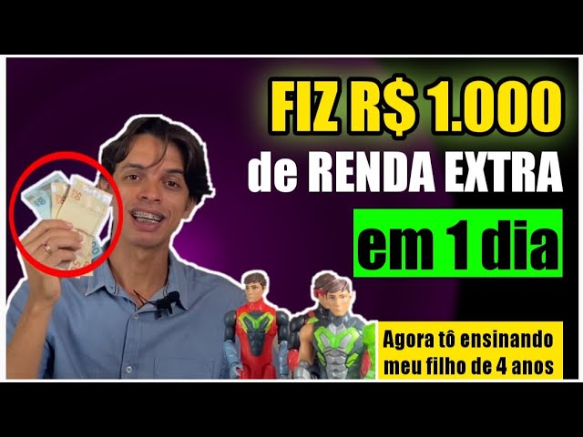 Como GANHEI R$ 1.000 reais em 1 dia, DICAS de como FAZER RENDA EXTRA