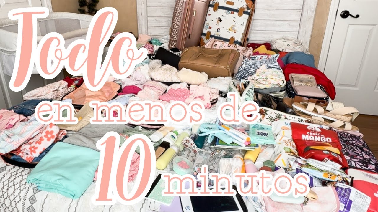 ¿Podré empacar todos mis artículos de viaje en las maletas en menos de 10 minutos? | ¿Será posible?