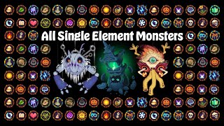 SINGLE Element Monsters | Rare, Epic and Commons | MSM
