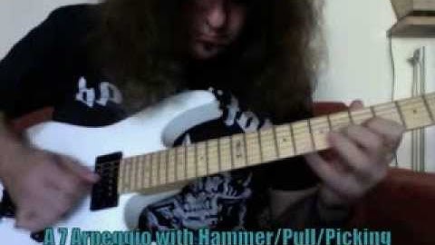 Roberto Vanni: Different Techniques (String-Skipping/Alternate-Picking & Hammer/Pull