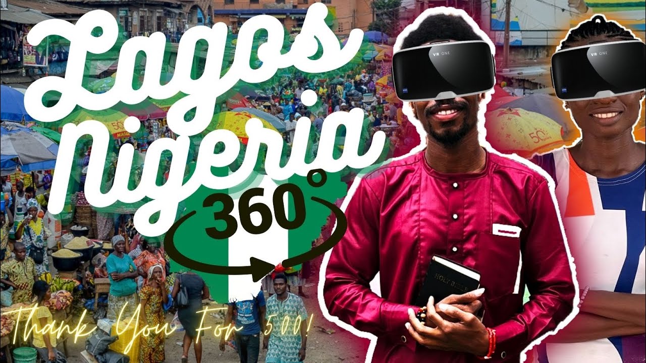 360° Walk through Lagos Market- This is What NIGERIA Feels Like! [5K VR]