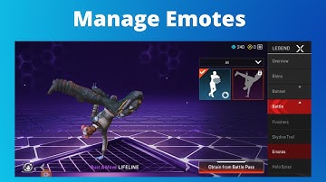 How to manage Emotes in Apex Legends Mobile | Apex mobile Emotes