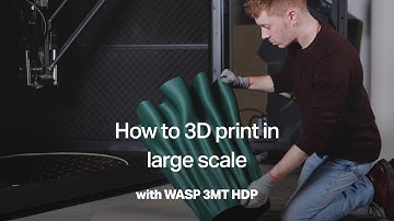 How to 3D Print In Large Scale with WASP 3MT HDP