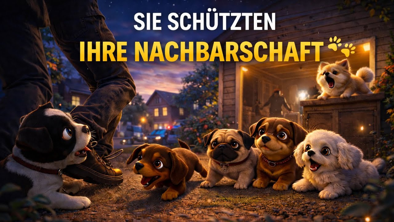 Sie schützten ihre Nachbarschaft 🐾 | 6 kleine Hunde & eine große Mission | Süße Hunde Geschichte