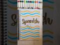 Unique Spanish Front Page.💛🩵#frontpage #shorts #spanish #ElegantScripts