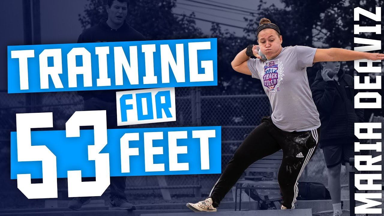 Training Shot Put With The Best High School Thrower In The US Maria