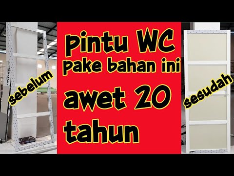 membuat pintu  WC  minimalis dengan bahan berkwalitas ini 