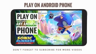 Sonic Runners Adventure : How to play sonic adventure on android | Sonic game on phone | #sonic screenshot 5