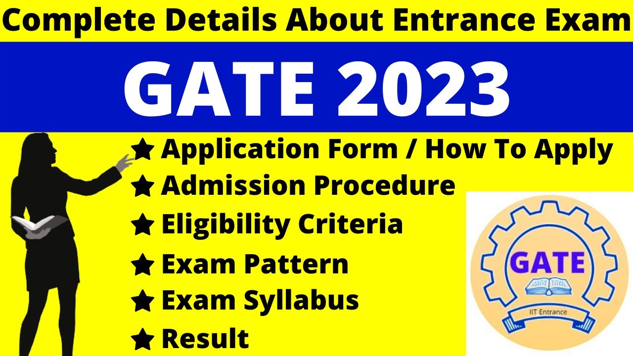 GATE 2023 Full Details: Notification, Dates, Application, Syllabus, Pattern, Eligibility, Admit Card