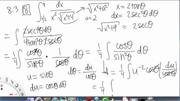 Trigonometric Substitution | Example | Single Variable Calculus for Sci & Eng | Griti