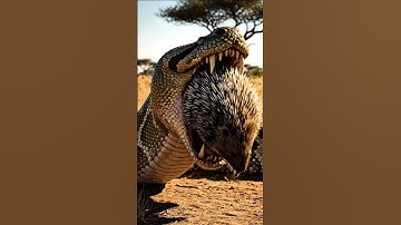 Porcupine Destroys Python From Inside | Unbelievable Wildlife Moment #PythonVsPorcupine #SnakeFails
