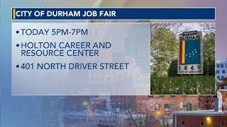City of Durham hosting job fair