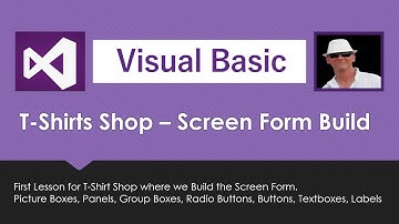 Make T-Shirt Shop Screen Form - VB.Net Visual Basic Form Radio Buttons Group Boxes and Panels