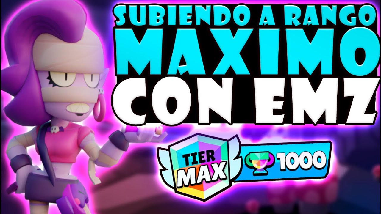 Partidas muy randoms para subir a Emz a 1000 Copas |Brawl Stars |