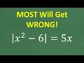Understanding Absolute Value Equations
