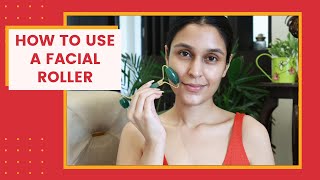 HOW TO CORRECTLY USE A FACIAL ROLLER | Jade Roller Skin Benefits | Chetali Chadha