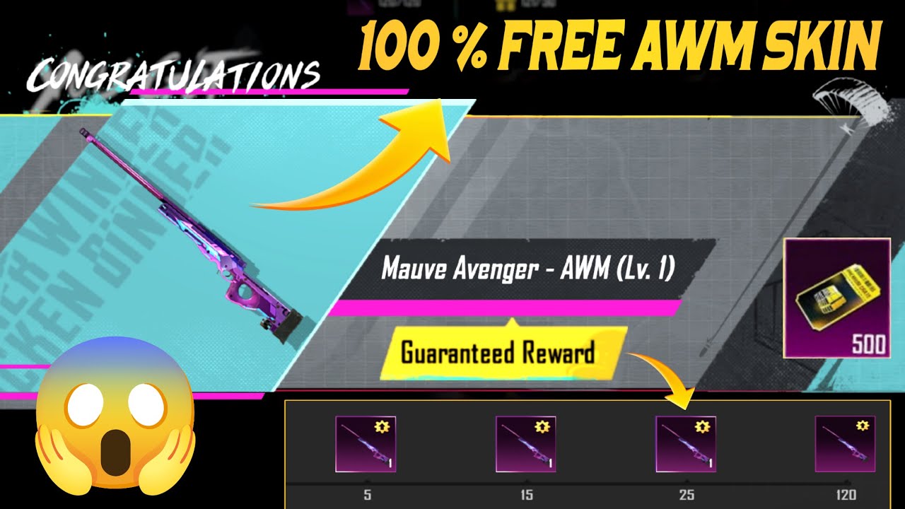 🤯 Best Premium Crate 100 Free Upgraded AWM | Guaranteed Rewards 500 Free Crate Opening | PUBGM
