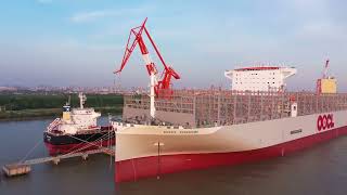 🎊Meet OOCL WISDOM: the world’s first 24,000-TEU methanol dual-fuel container ship!🎊