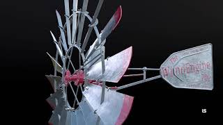 Modeling and texturing Steel Windmill "WindEngine 702" screenshot 5