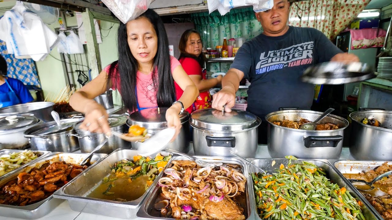 Philippines Street Food - AMAZING Filipino Food at Aling Sosing's