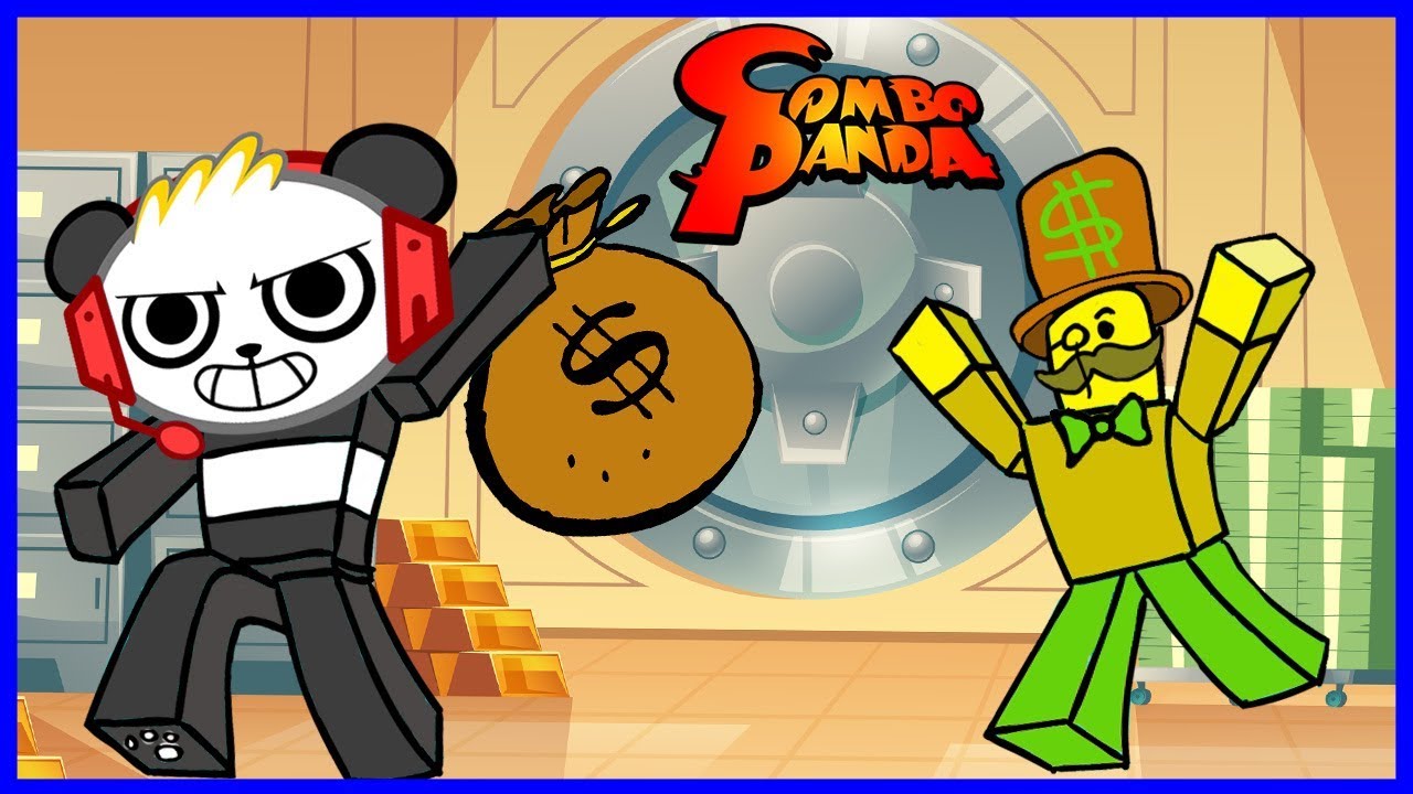 Roblox Rob The Mansion Obby Money Bags Let S Play With Combo Panda Youtube - all the best superhero saves lets play roblox with combo panda