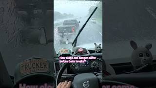 POV Truck Driving USA | Pickup Cuts In Front During Heavy Rain | Florida Storm #shorts