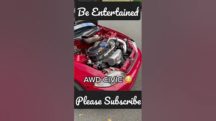 Big turbo awd honda civic ek #shorts #jdm #subscribe #stance #like