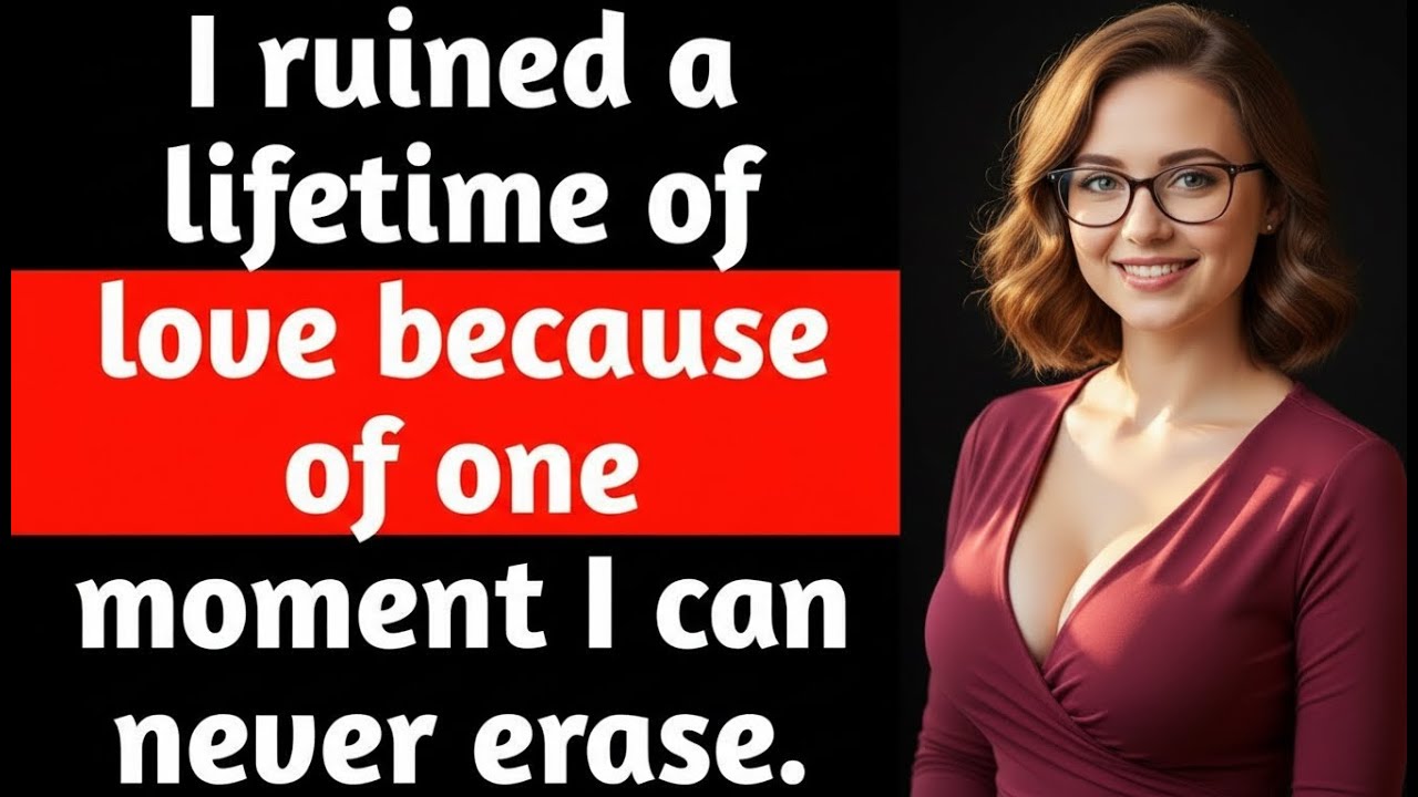 I ruined a lifetime of love because of one moment I can never erase.