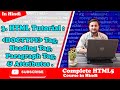 HTML Tutorial : DOCTYPE Tag, Heading Tag, Paragraph Tag &amp; Attributes || HTML 5  corse in Hindi #3