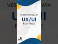 UX/UI Design for Beginners | Free Learning Resources #uxuidesign #design #website #free